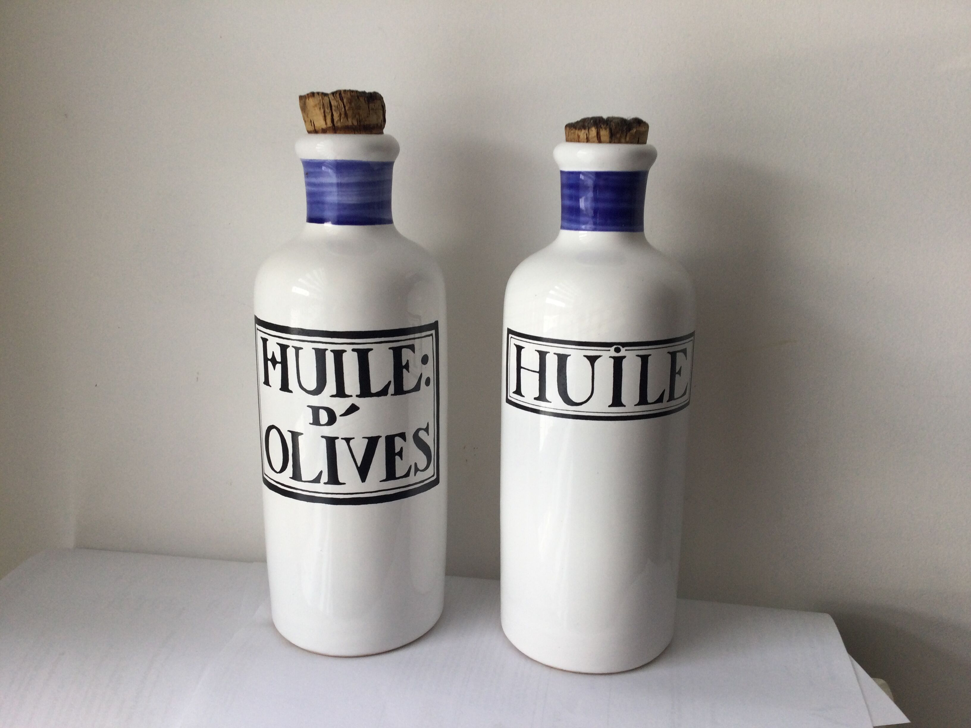Biot earthenware oil bottle