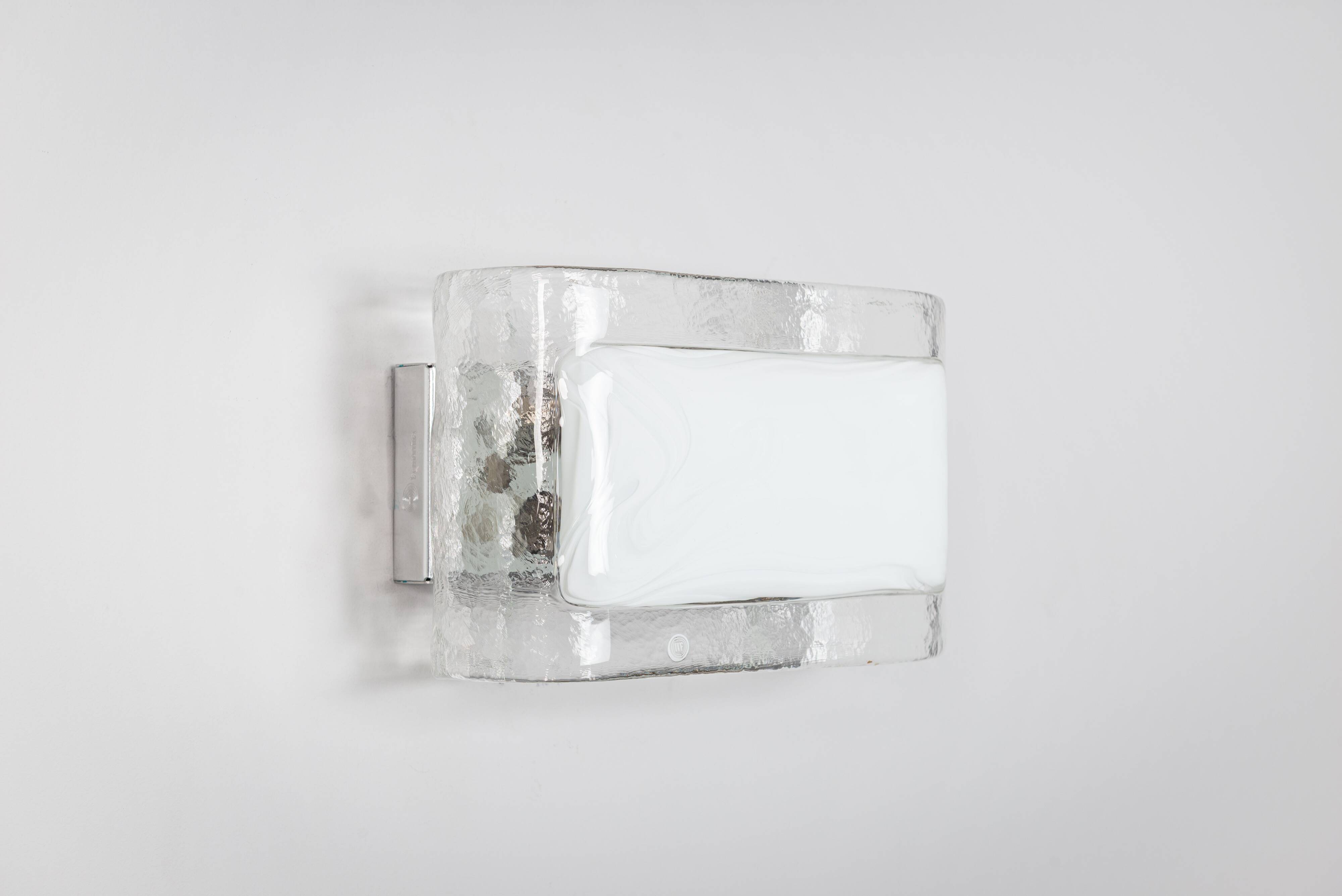 Set of three La Murrina wall lamps in Murano glass