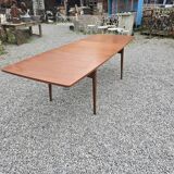 Scandinavian extendable table from the 60s in teak, 250cm L