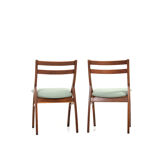 Pair of old Danish Chairs  with new Kvadrat Fabric