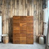 Duo de meubles de notaire à clapets (rénovés)