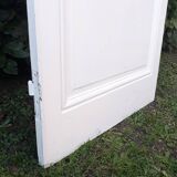Communication door H219.5xL80cm, old panelled and moulded.