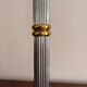 Vintage 70s 80s Neo-Classical Fluted Column Lamp Base Chrome
