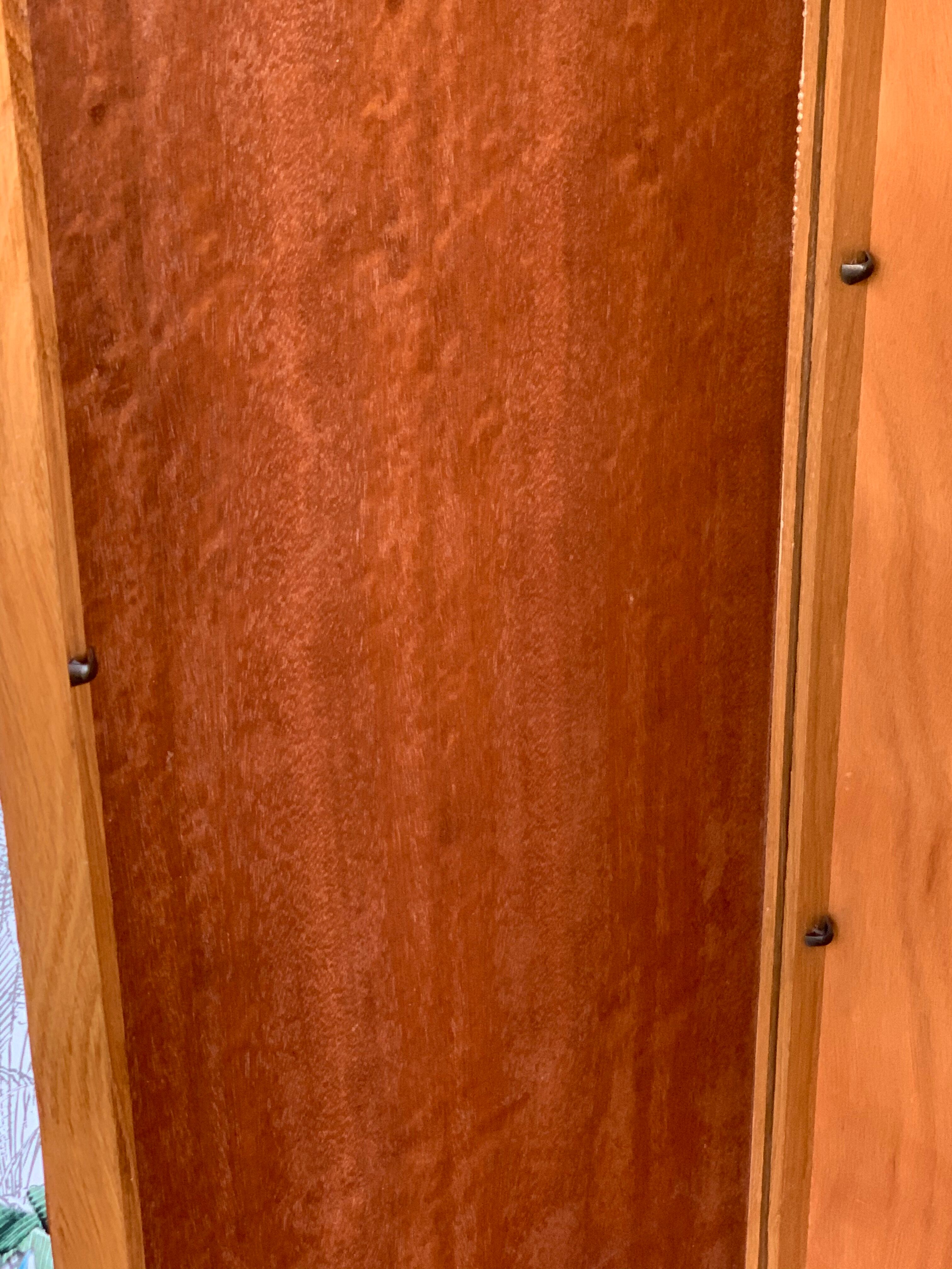 Armoire bois et rotin 1960 Selency