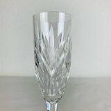 8 Chantilly model champagne flutes by Saint Louis, crystal