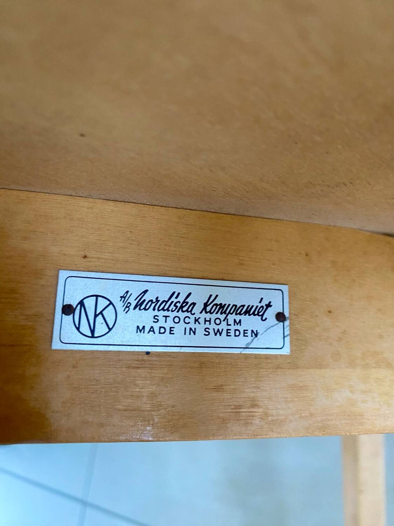 Table basse scandinave Edgar Sverdberg Nordiska Kompaniet no