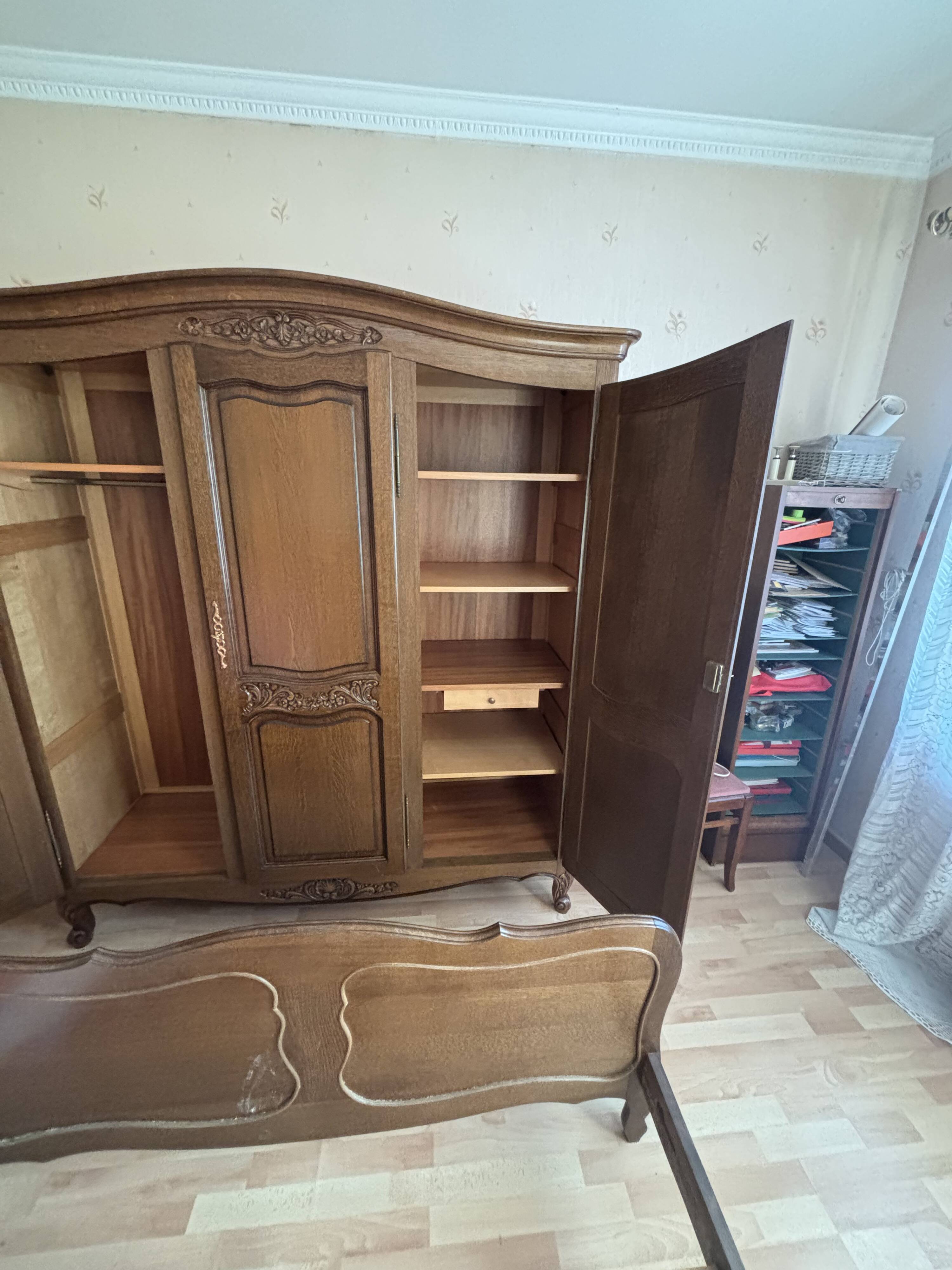 1960s Solid Wood Wardrobe