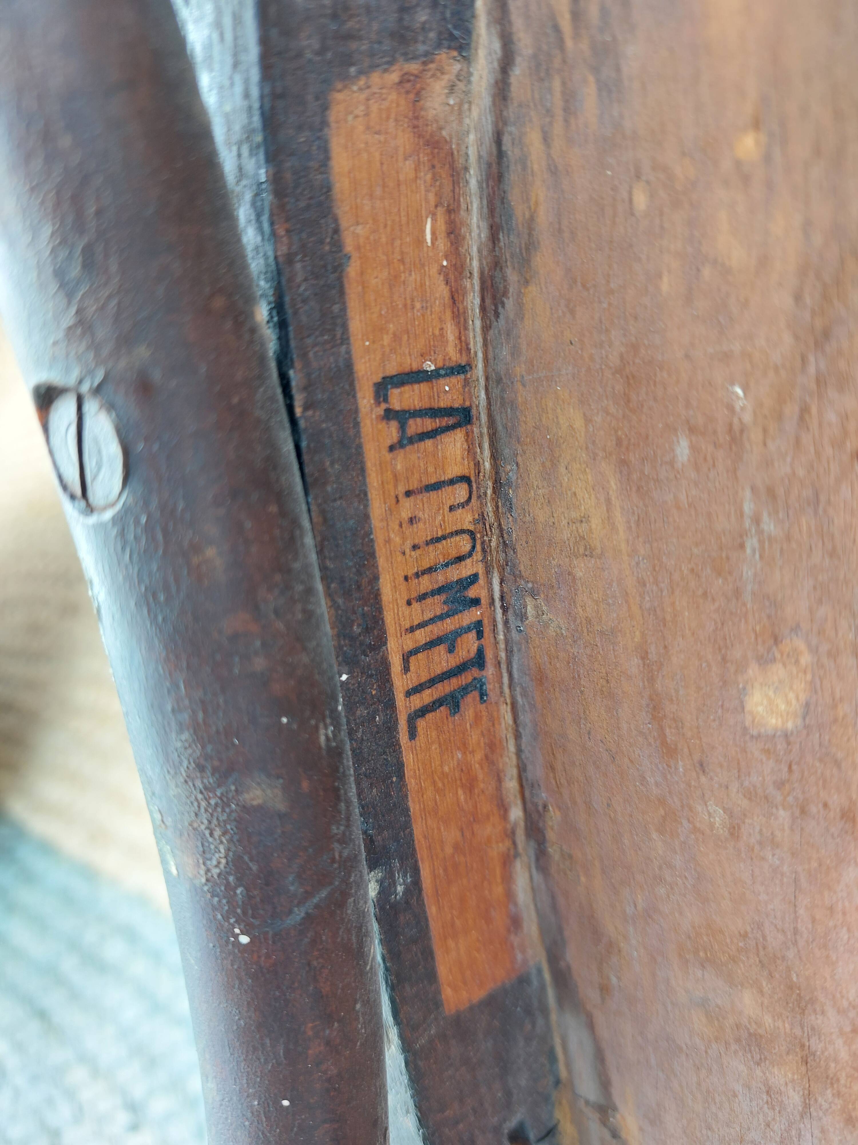 6 Luterma bistro chairs with pattern on the seat