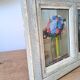 Pair of small antique floral oils by Jean Le Flaouter