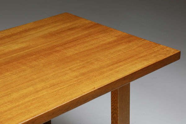 table à manger Pierre Chapo, design du milieu du siècle - années 1960