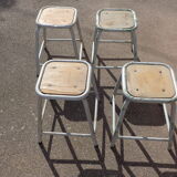 Set of 4 industrial stools