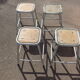 Ensemble de 4 tabourets industriels