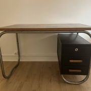 Bureau vintage bois et métal