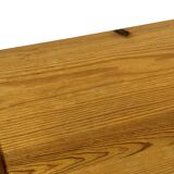 Vintage coffee table pinewood minimalist 1970s design