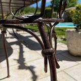 Handcrafted wrought iron garden chair
