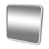 White tubular metal frame mirror