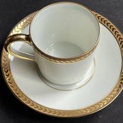 4 Moka Cups and their saucer – Limoges Porcelain