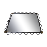 Wrought iron tower mirror