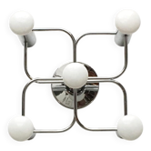 Lampe de plafond Vintage German Space Age par Gaetano Sciolari pour Leola, années 1970