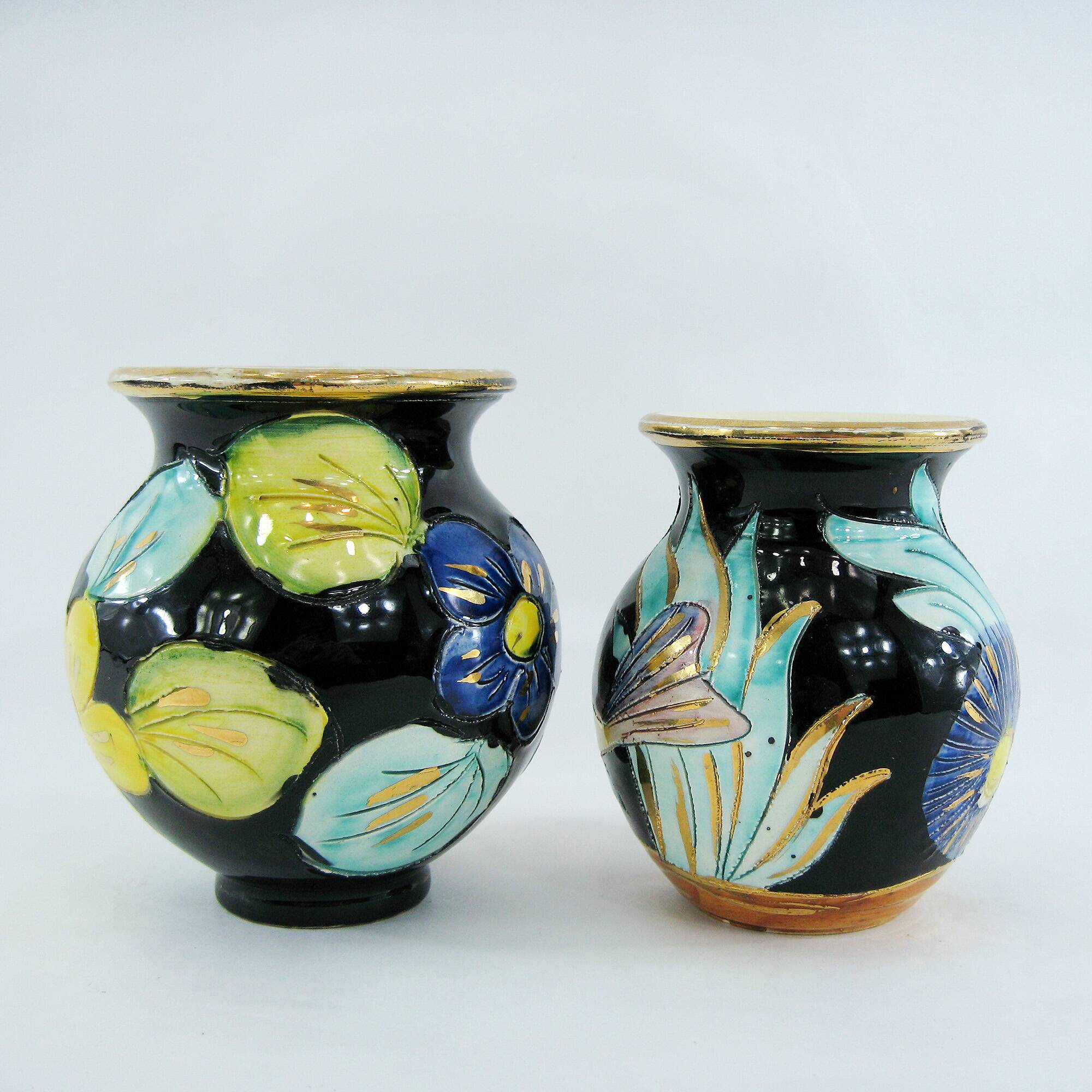 Small ceramic vases from Monaco - Vallauris France - vintage 50s
