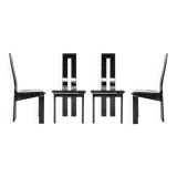 Set of 4 postmodern chairs by Pietro Constantini - Italy 1980s