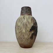 Vase vintage Scheurich d'Allemagne de l'Ouest à décor de chevaux, années 1970
