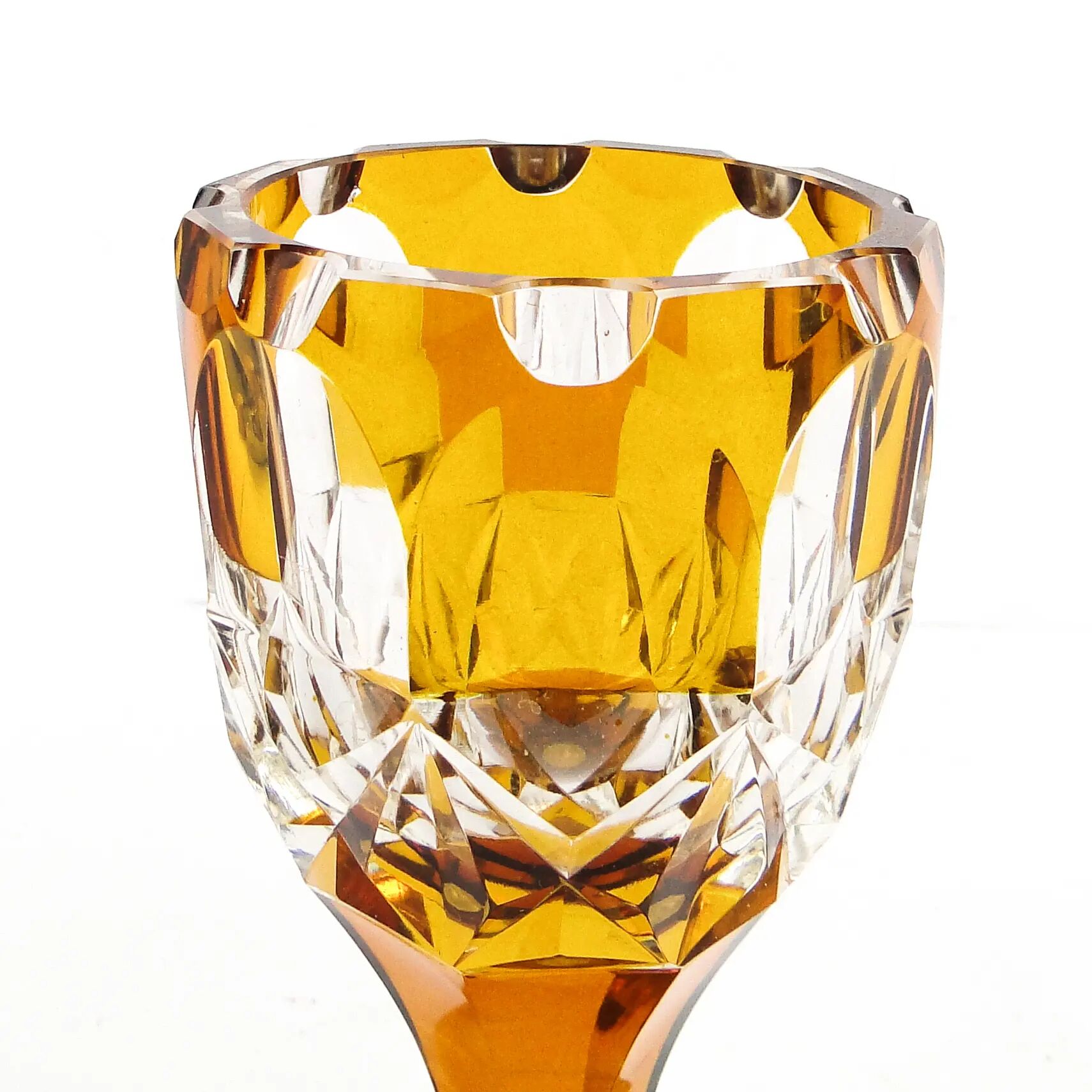 Art Deco goblet, crystal, Czechoslovakia, 1930s