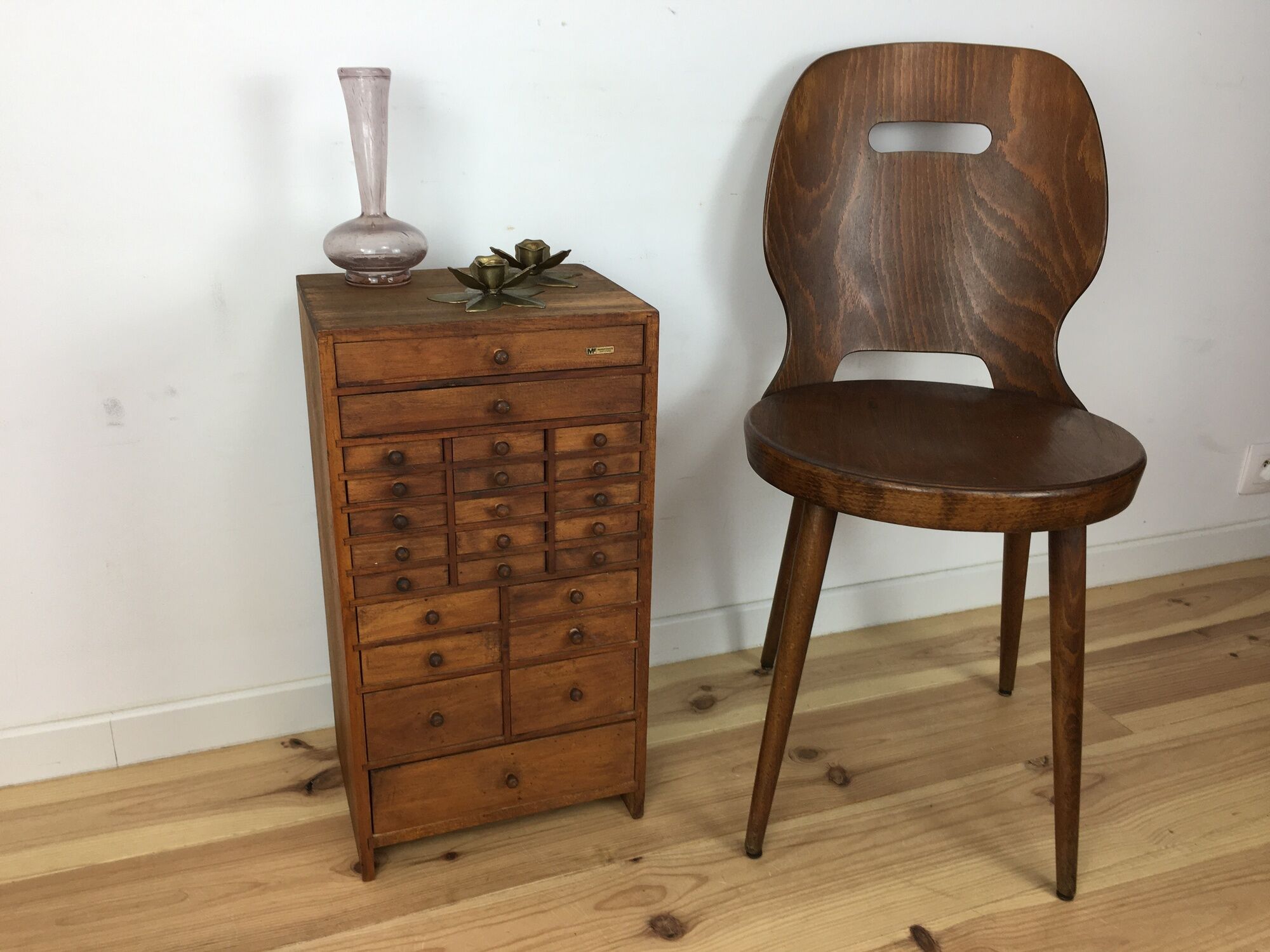 Watchmaking furniture, Manu France layette with drawers
