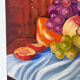 Still life in oil, the grapes