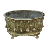Jardinière de table en laiton repoussé fin 19 ème siècle