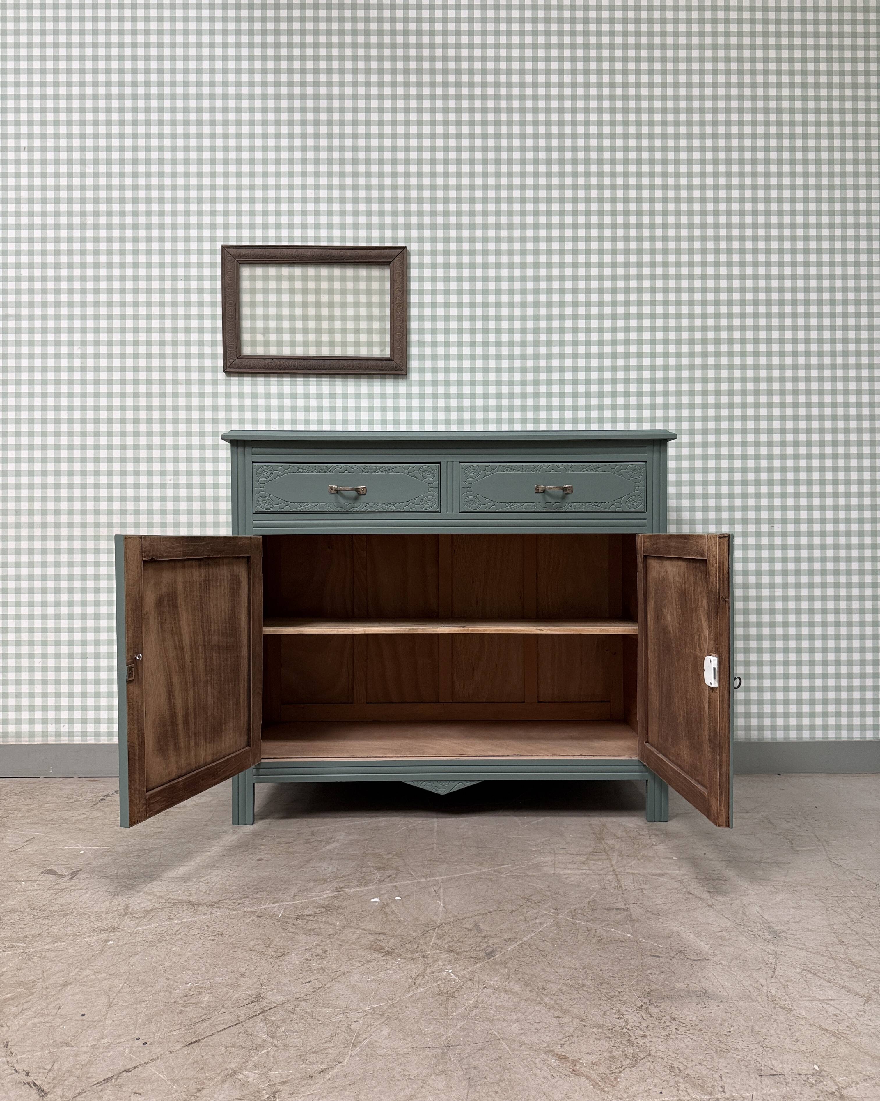 Buffet art déco vert (rénové)
