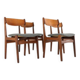Very nice and solid set of 4 vintage chairs in teak - Findahl.