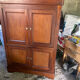 Cherry wood tv stand 1 m50 high by 1m wide