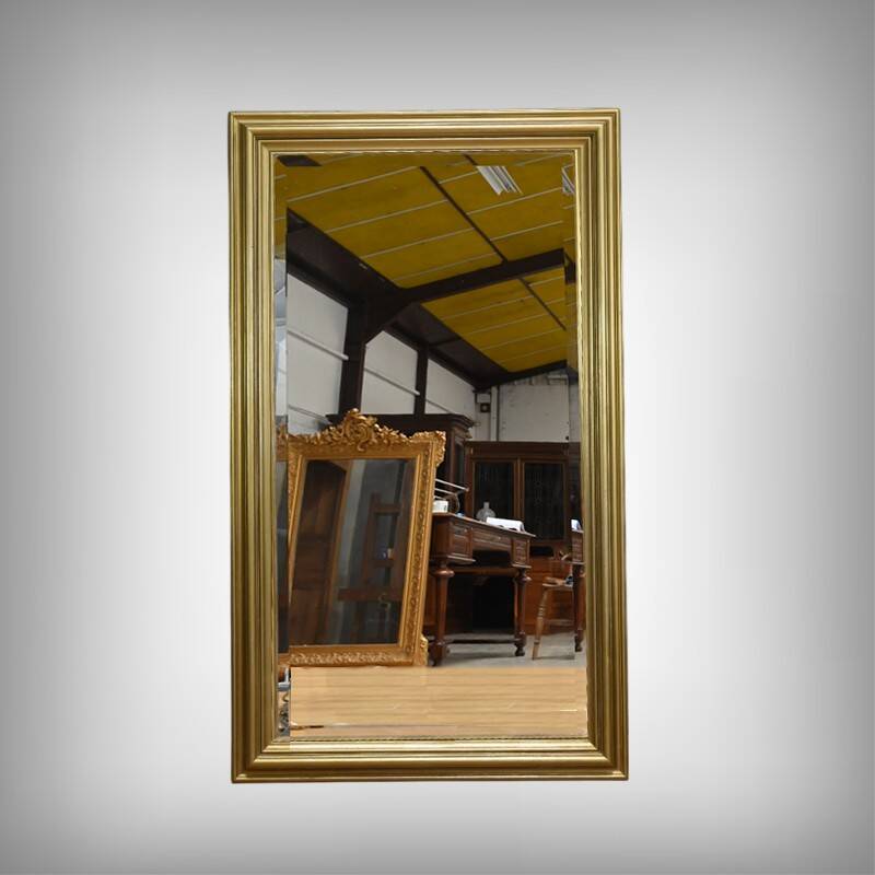 Rectangular Gilded Wood Mirror – 1950