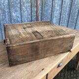 Antique solid cherry farmhouse table with 3 drawers and 1 pull out.