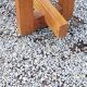 Solid elm bench from the 70s