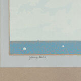 Geltringer Bucht, Serigraph in Colors on Paper, 67 x 67 cm