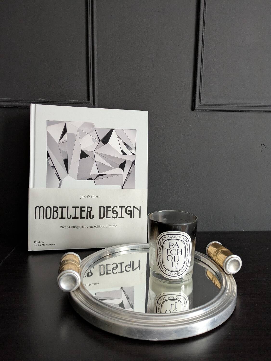 Art Deco mirrored tray