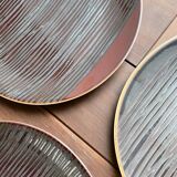 3 Dinner Plates 26 cm Yellow from Chrome - Limoges Porcelain