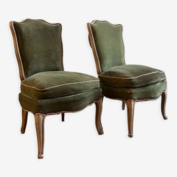 Duo de fauteuils Louis XV