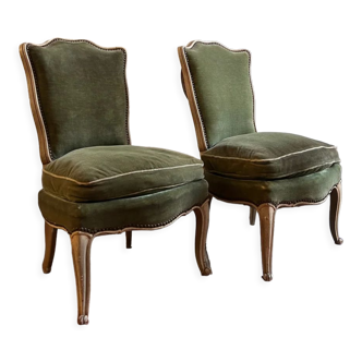 Duo de fauteuils Louis XV