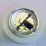 Applique ou plafonnier en verre opalin des années 50, Tchécoslovaquie