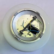 Applique ou plafonnier en verre opalin des années 50, Tchécoslovaquie