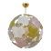 Italian Murano Glass Sputnik Chandelier in Pastel Colors and Polished Brass