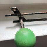 Patère two vintage balls wears old coat