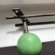 Patère deux boules vintage porte manteau ancien