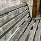Public garden bench from the 50s