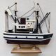 Wooden trawl fishing boat