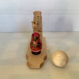 Bogorodskaya traditional Russian wooden bear and matryoshka toy