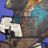 Maurice Esteve "Bank Street" Atelier Mourlot Ltd New York, 1967. Original exhibition poster